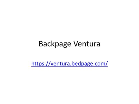 ventura bedpage